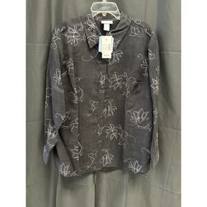 Vintage Liz & Me Top Floral NWT Size 1X 18/20w